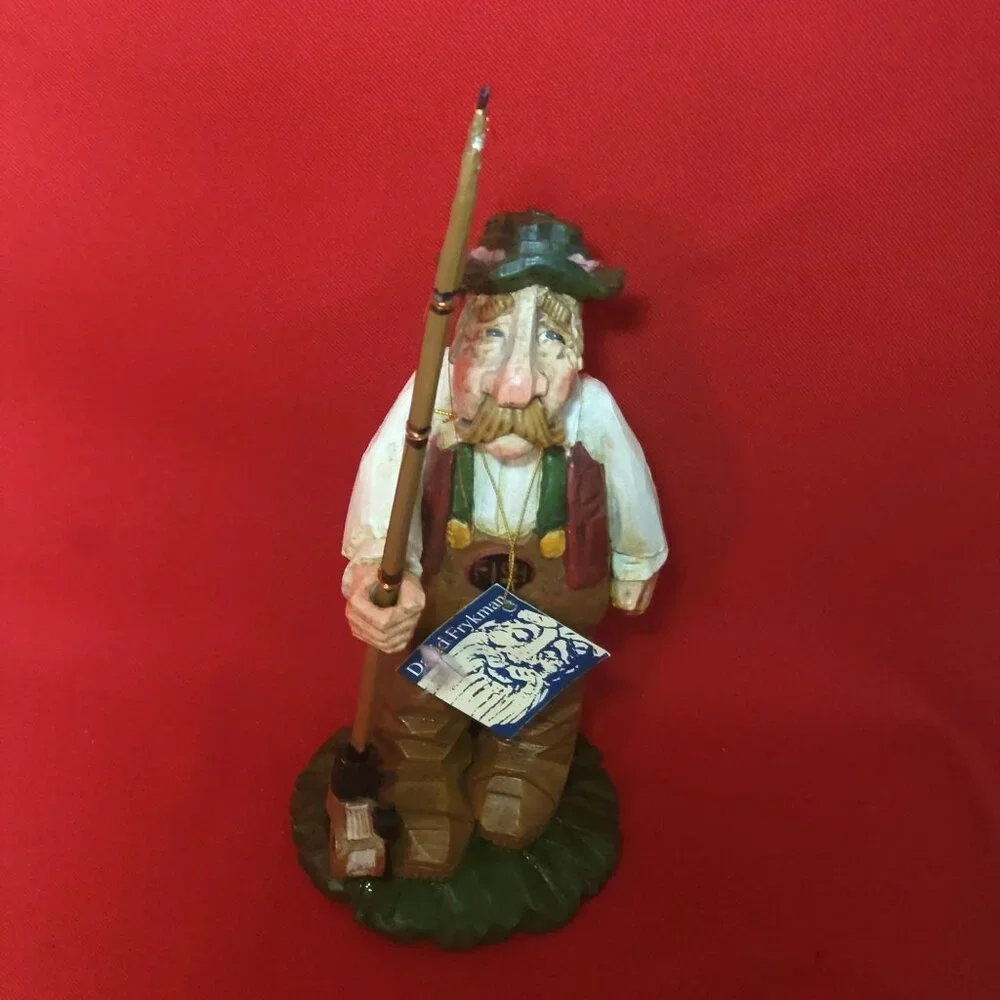 Vintage David Frykman Fishing Legend Figurine 2004